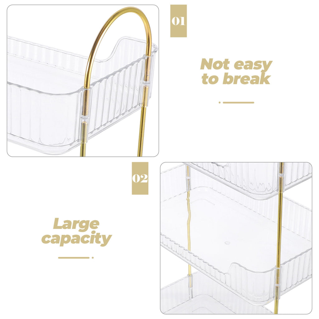 3-Tier Bathroom Counter Organizer, Tool-Free Installation Makeup Skincare Shelf Perfume Stand for Bathroom Vanity Dresser Organizers and Sto - Image 5