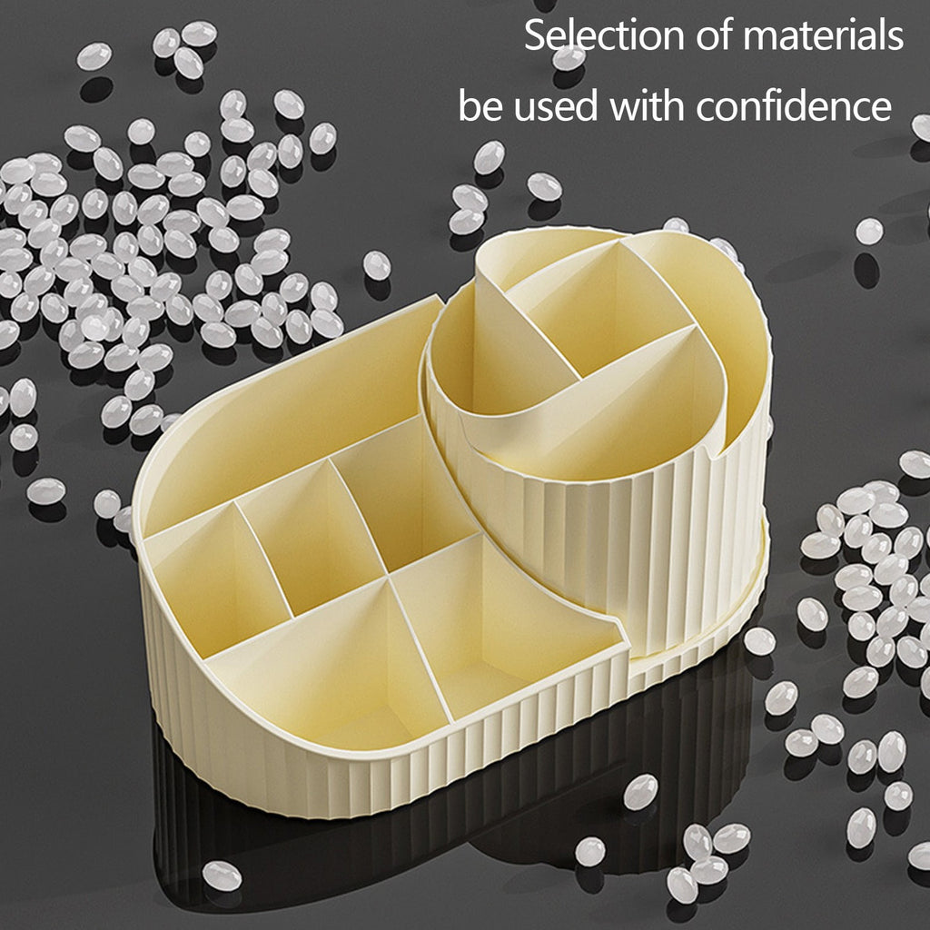 for Vanity with Rotating Brush Holder, Cosmetic Storage, Spinning Skincare , Countertop , Display Case - Image 5