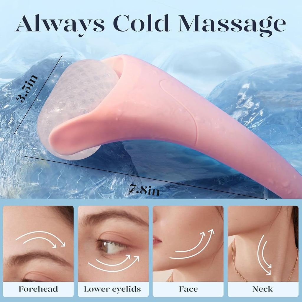 Ice Roller for Face and Gua Sha Facial Tool Set, Ice Face Roller Reduces Puffiness Relieves Migraines Skin Care Tools... - Image 6