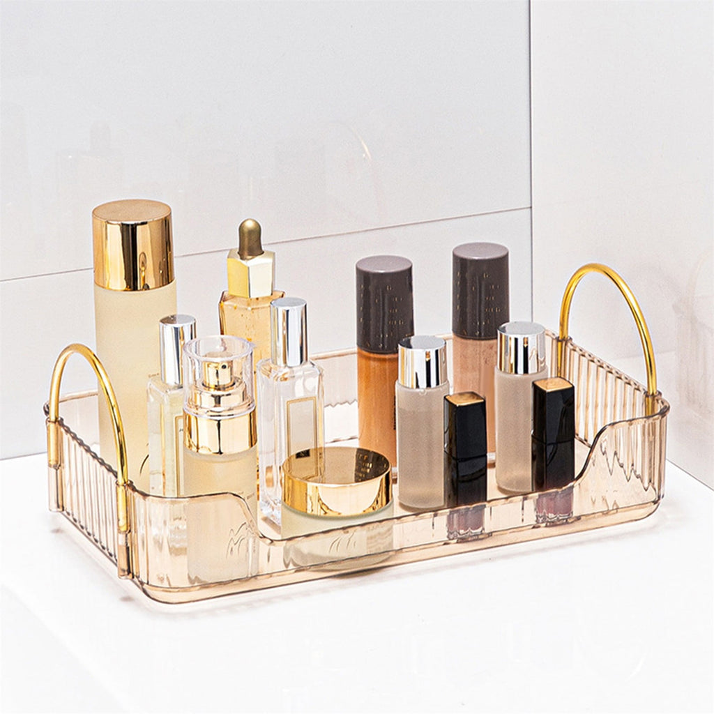 Bathroom Organizer Countertop, Vanity Tray for Skincare Makeup, Counter Organizer for Cosmetics, Toiletries, Lotions,... - Image 6