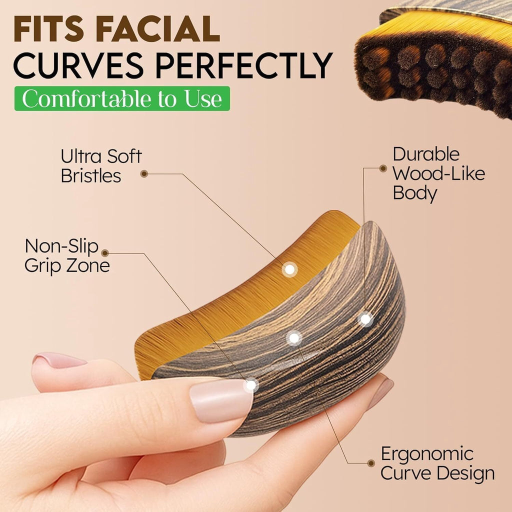 Brush Ergonomic Facial Massage Brush for Drainage, Chin and Jawline Sculpting, Anti-Puffiness Lift Tool - Image 3