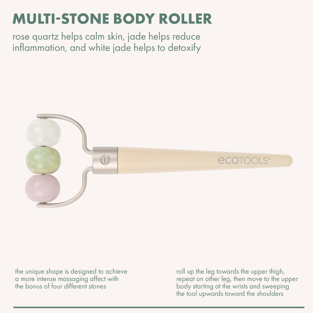 EcoTools Multi Stone Massage Roller, Depuff & Sculpt, Face & Body Tool, 1 Count - Image 3