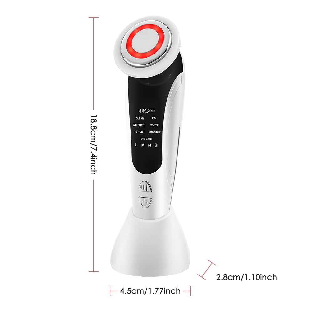 Led Light Beauty Device, Facial Massager Beauty Tool, Electric Face Lifting Skin Tool with 7 Colors Modes, 15min Auto... - Image 3