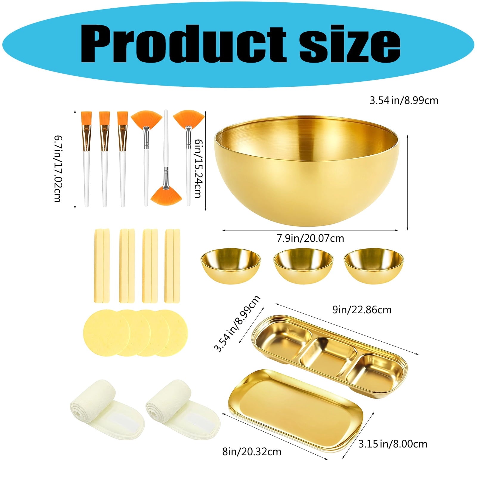 26Pcs Esthetician Supplies Professional Face Mask Mixing Bowl Set Face Mask Applicator Brushes for Skincare Application - Image 3