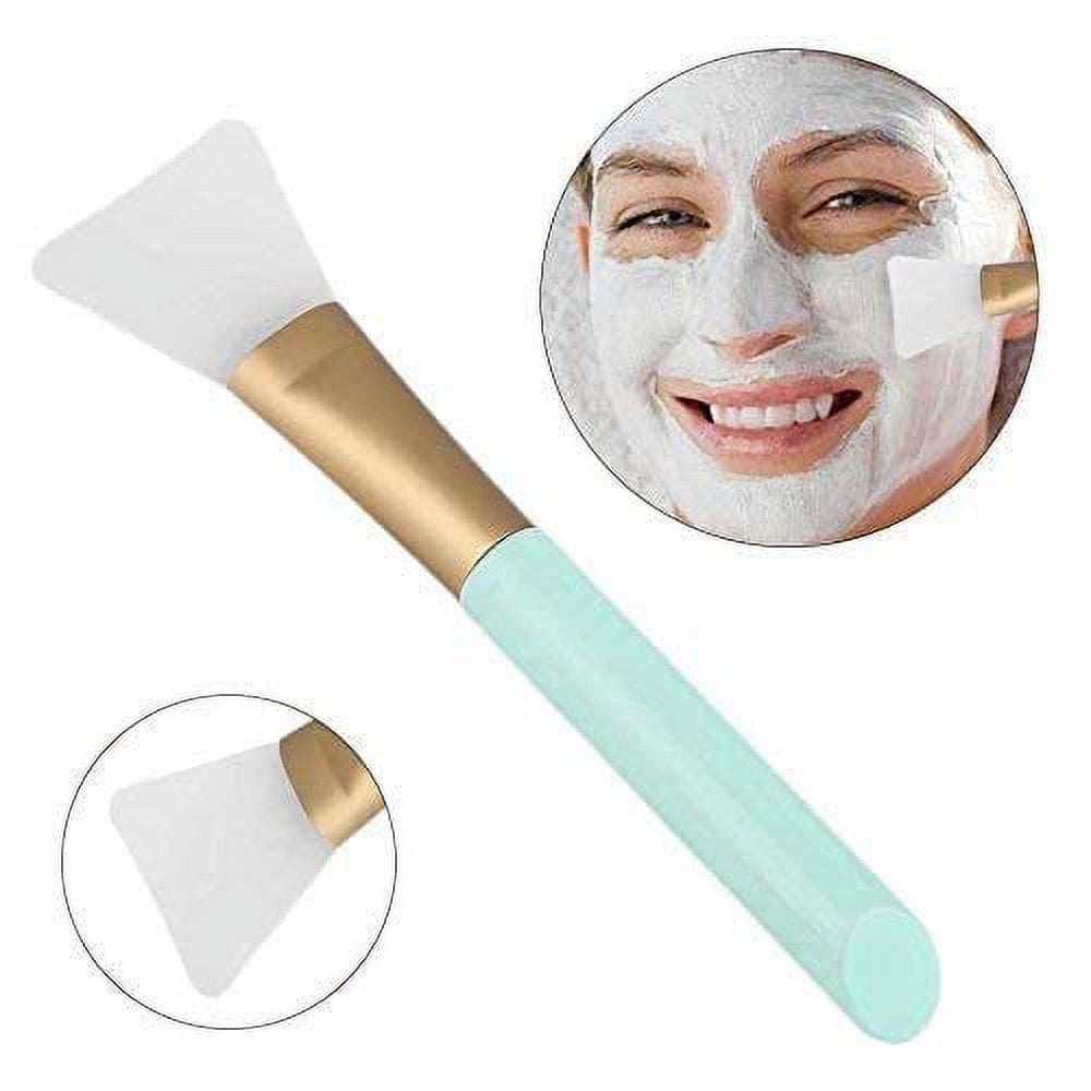 2 PCS Face Mask Beauty Tool Soft Silicone Facial Mud Mask, Brush Hairless Body Lotion And Butter Applicator - Image 2