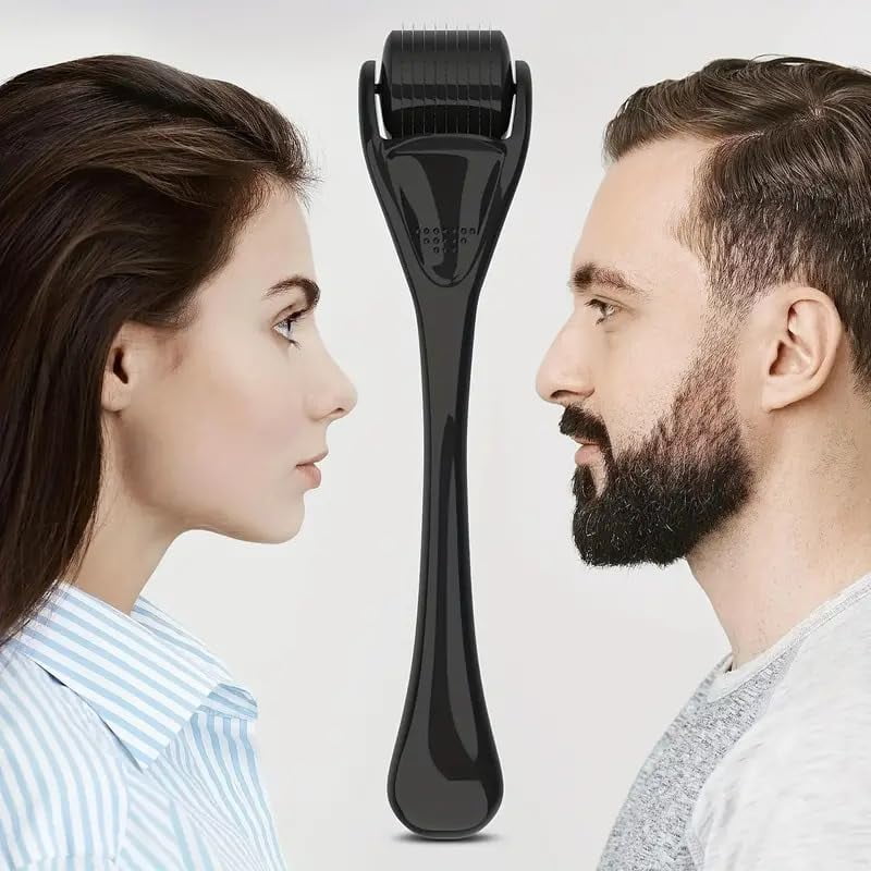 3 Pack Beard Roller Facial Roller Massage Tools Set for  Face Care, Body, Beard and Hair - Image 6