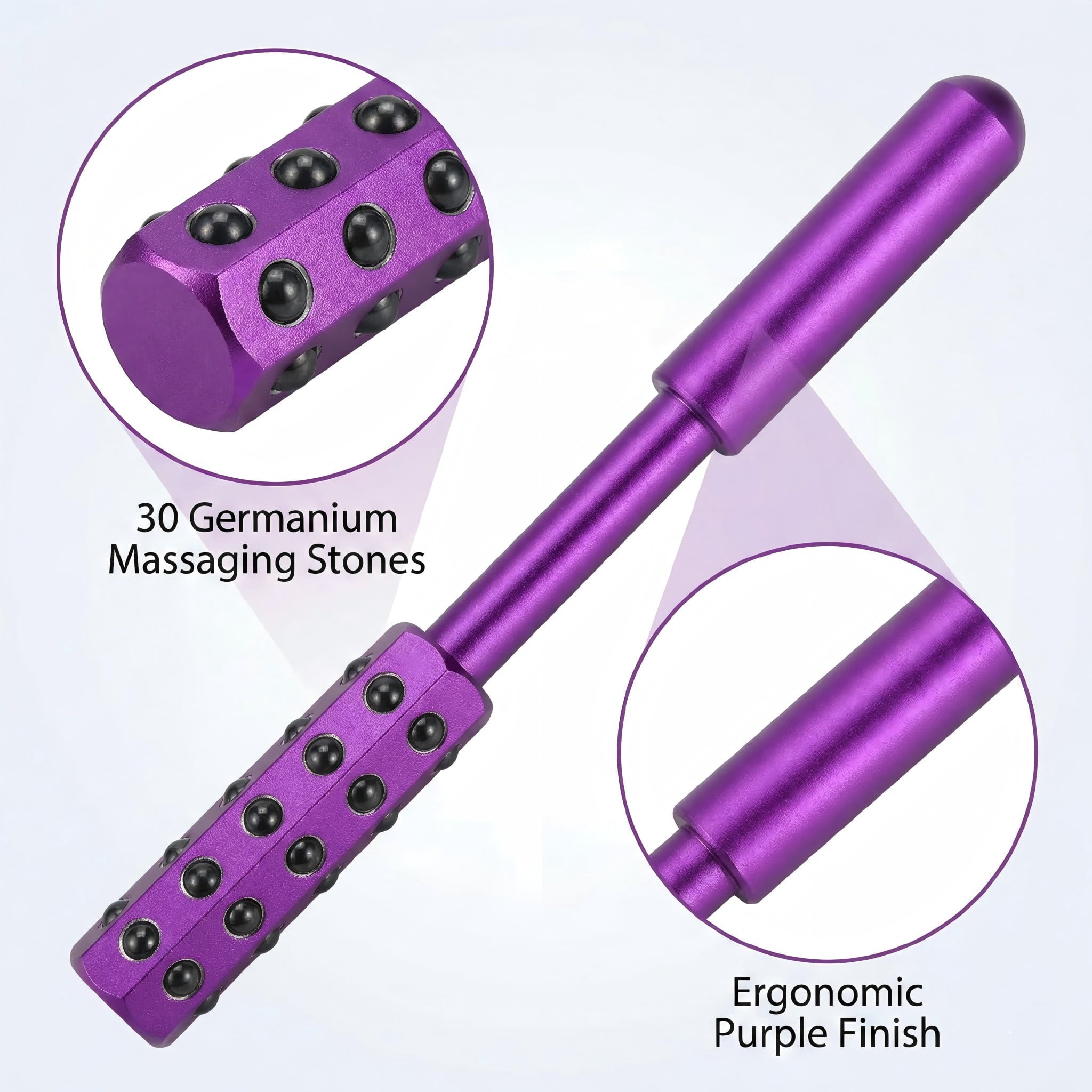 Facial Tools for Skin Care, Germanium Face Rollers for Women, Portable Massaging for Daily Lifting and Smoothing - Image 3