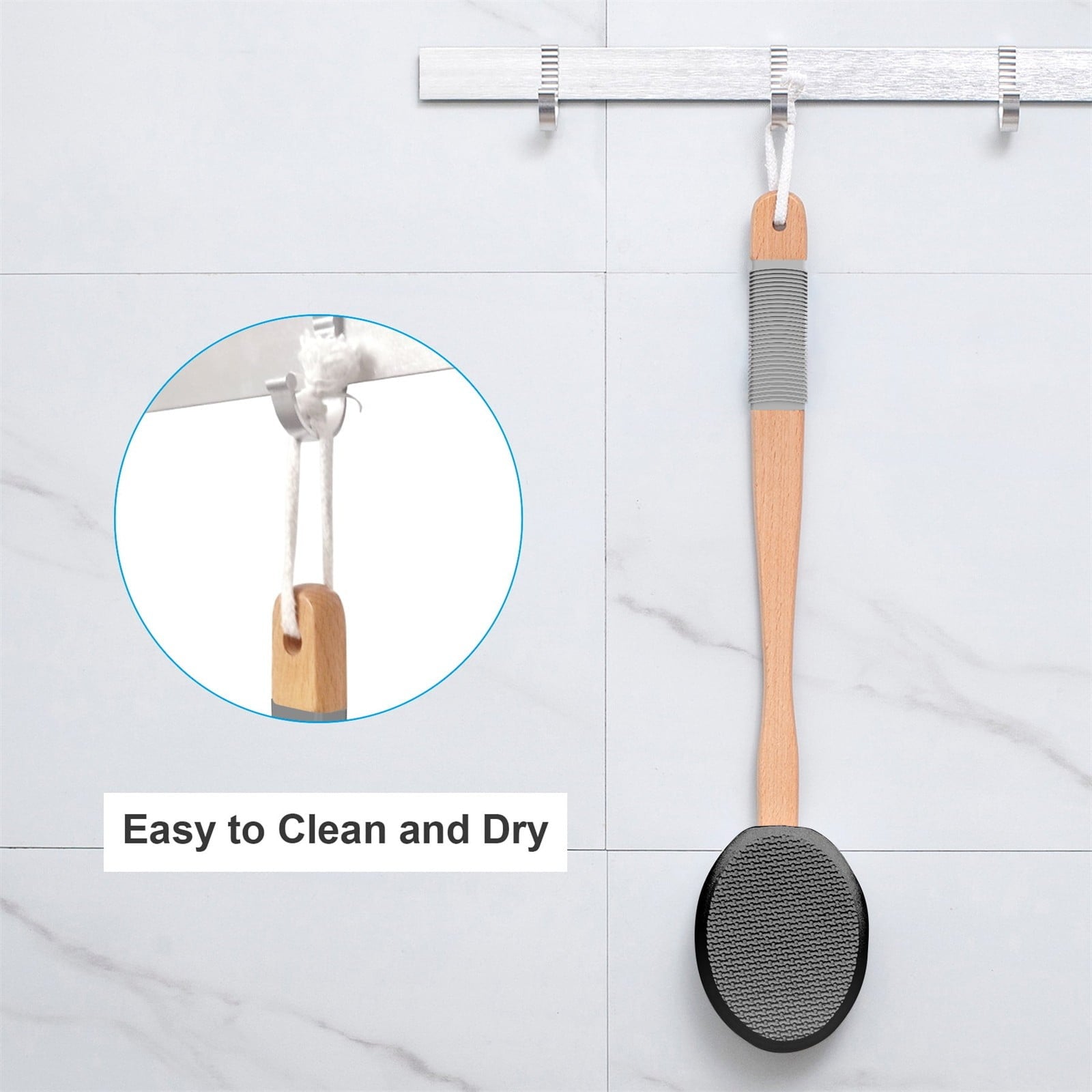 Clearance Sale Lotion Applicator for Back and Feet, 3 Replaceable Heads, Long-Handled Lotion Applicator for Elderly W... - Image 4