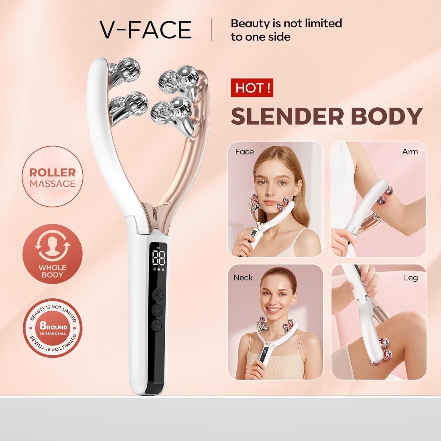 Doge&Vollar Facial Massager Face and Neck | Shaper & Slimmer for Women | Korean Skin Care | Lymphatic Contour Face Br... - Image 2