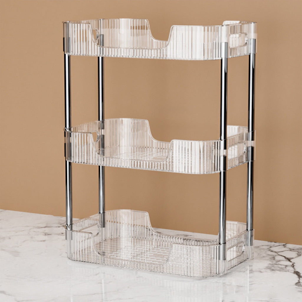 PONPRNGY 3-Tier Bathroom Counter Organizer, Multi-Purpose Cosmetics Skincare Shelf, Makeup Organizer for office and Vanity Tray, Countertop - Image 6