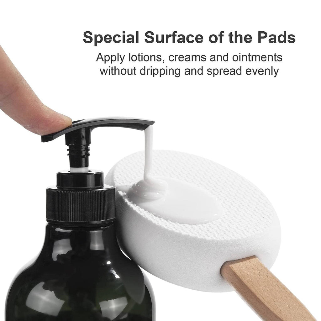 Lotion Applicator for Back, Feet with 18" Curved Handle, Back Sunscreen Applicator for Kids, Elderly, Women, Apply Sk... - Image 4