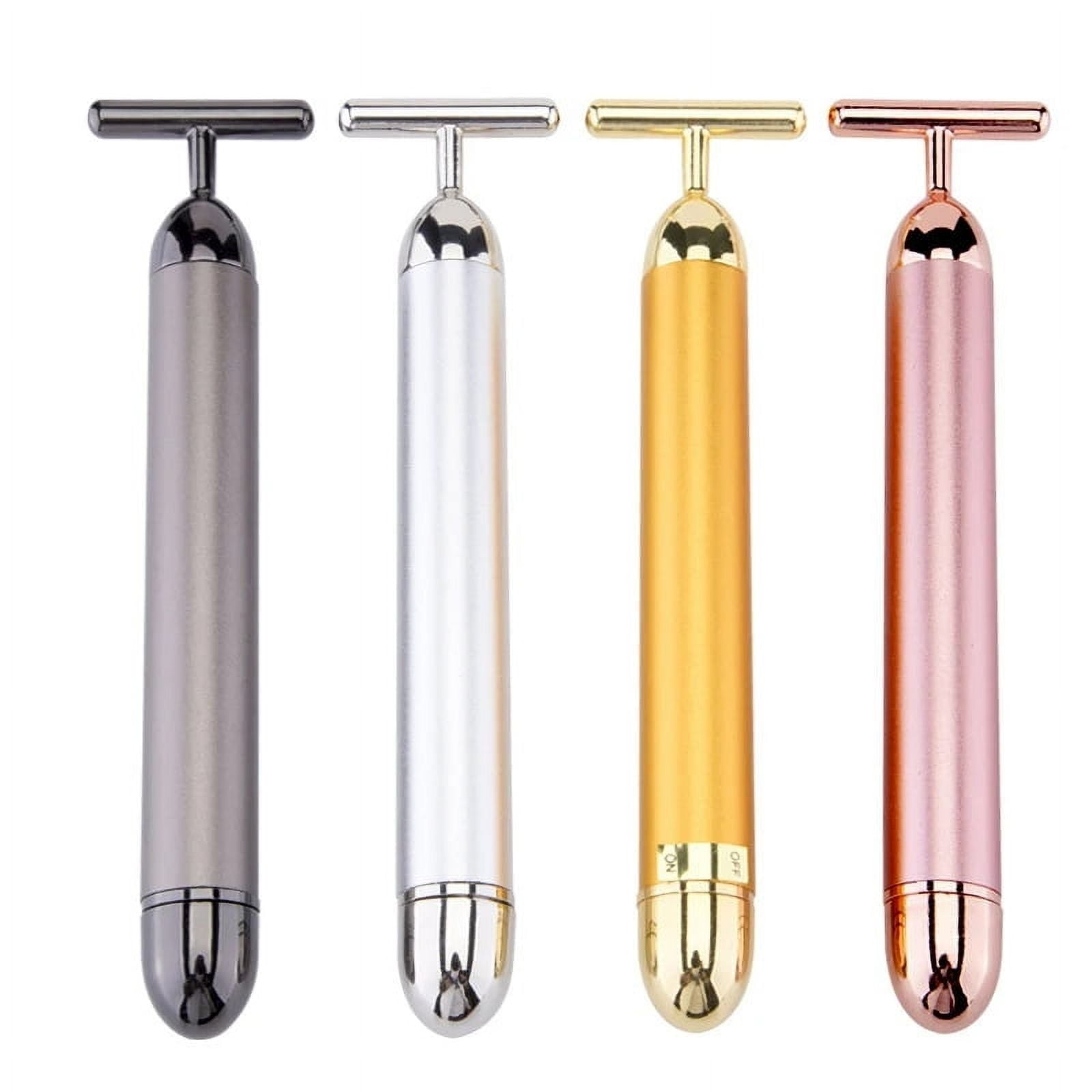 24K Gold T Beauty Roller Energy Roller Electric Face-lifting Facial Massage Beauty Tools Waterproof Vibrating Face Ca... - Image 2