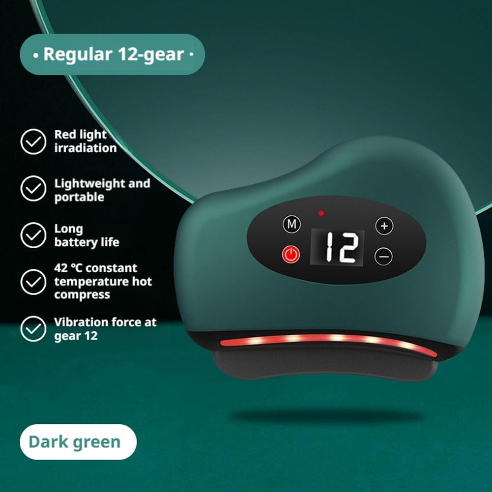 Wireless Electric Heated Gua Sha Massager with 12 Vibration Levels, Rechargeable Bianstone Face & Body Massage Tool f... - Image 4
