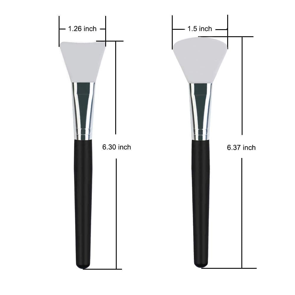 4 Pcs Silicone Face Mask Brush Applicator for Facial Mud, Clay Mask, Modeling Mask, Body Lotion, and BB CC Cream - Image 5