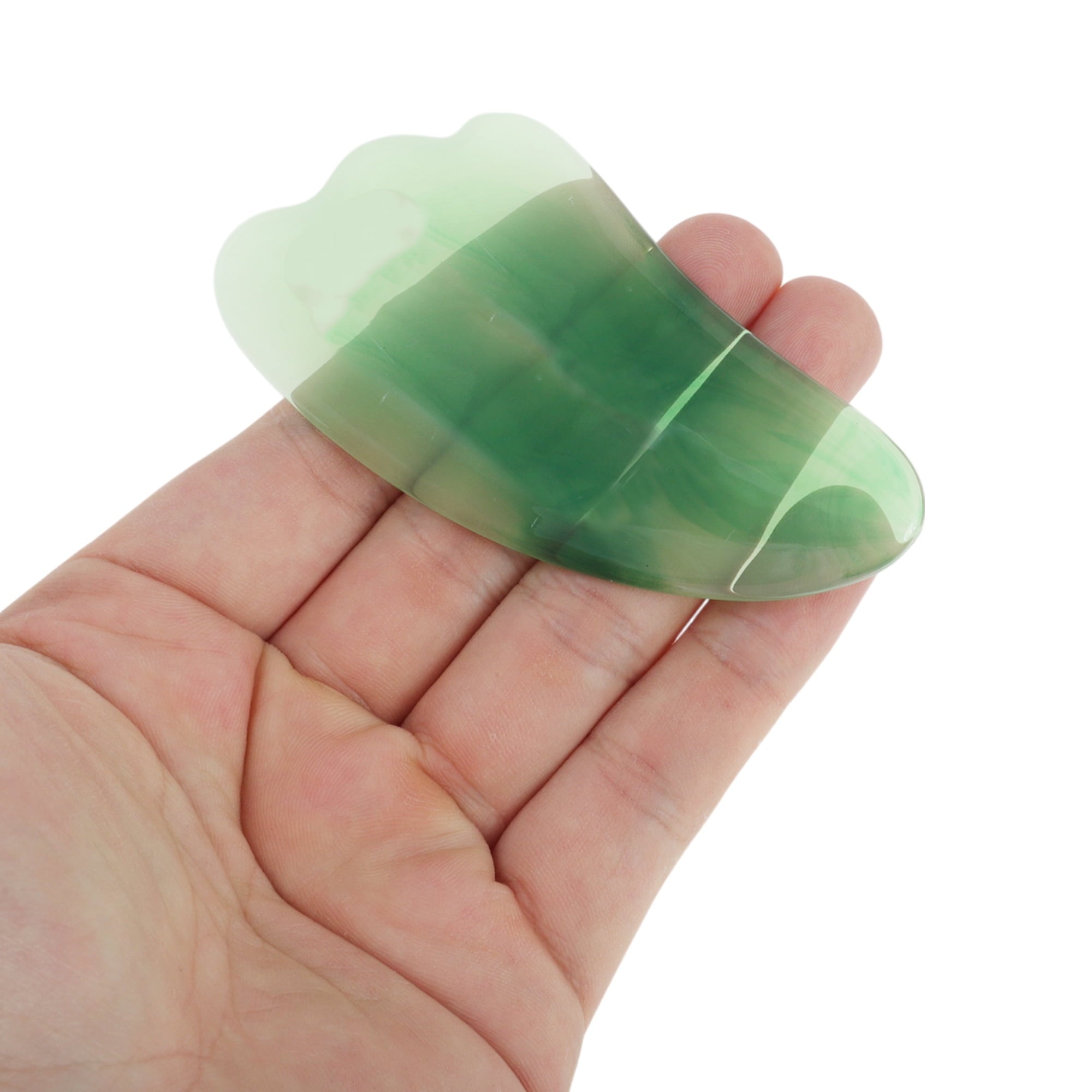 1 Set Gua Sha Facial Massage Beauty Tool Portable Skincare and Massaging Tool Clear Green - Image 4