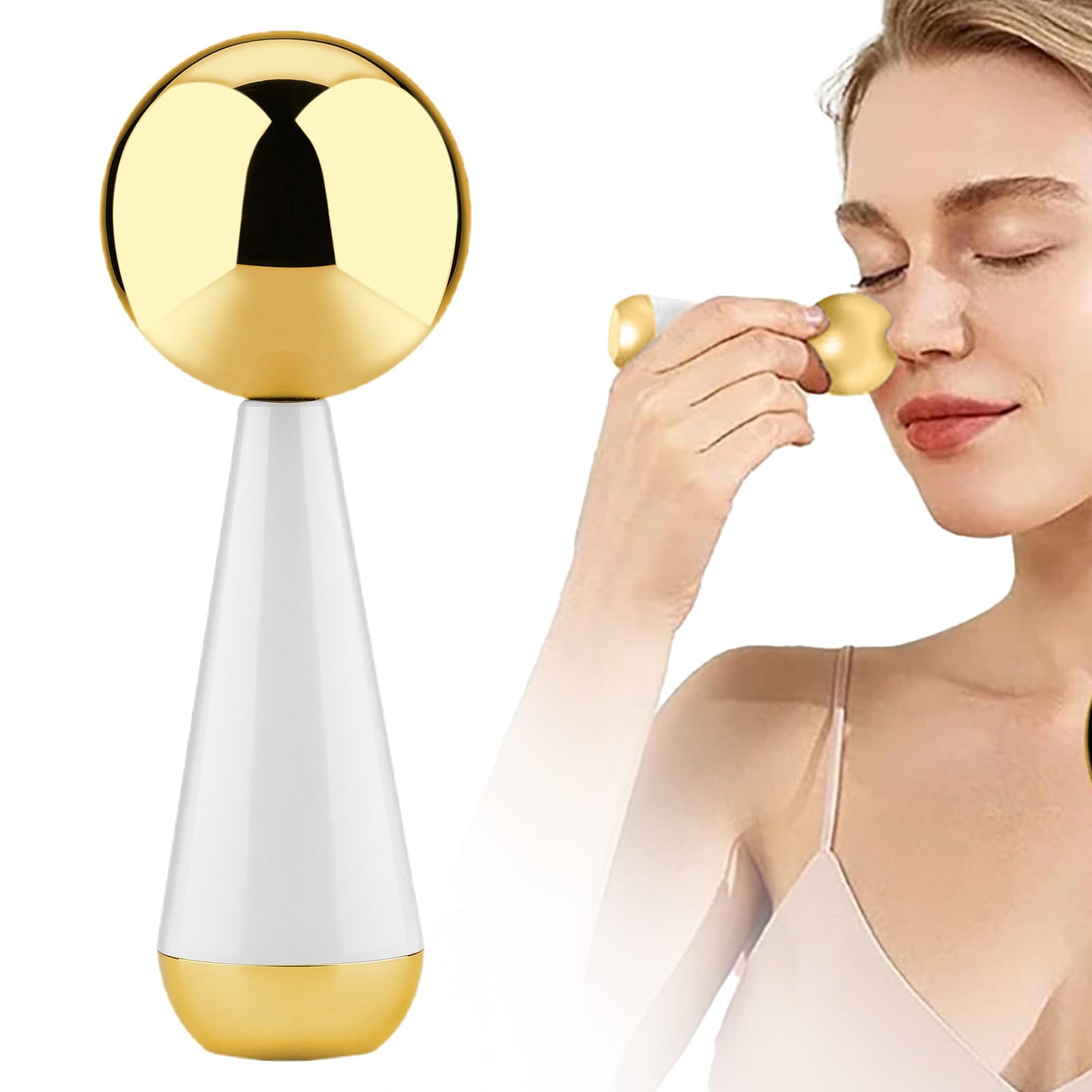 Stainless Steel Ice Globes Facial Roller - Cryotherapy Cold Roller For Puffiness, Wrinkles, Dark Circles, Skin Tighte... - Image 4