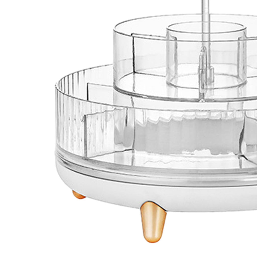 Makeup Organizer Jewelry Holder Multi Grids Rotatable Cosmetic Storage Organizer Make up Holder Display Stand for Jewelry Skincare - Image 4
