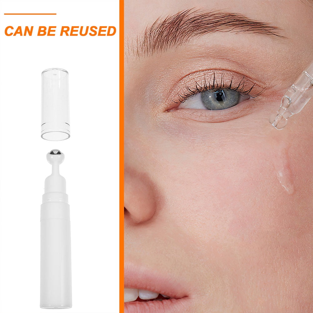 2Pcs Skincare Applicator Eye Cream Bottle Roller Acrylic .11X0.67X0.67in Ball Design - Image 6