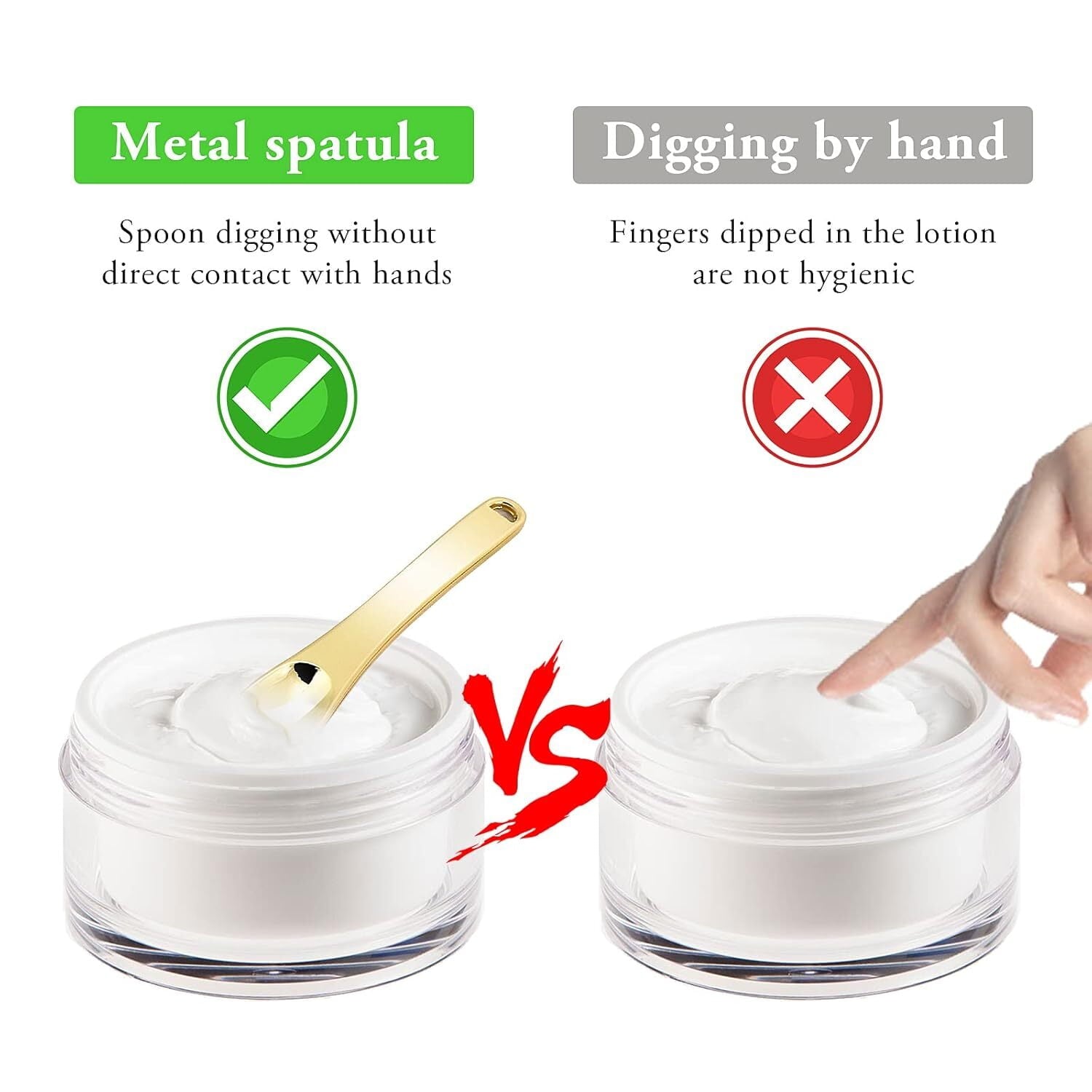 LQQBOX 3 Pcs Mini Metal Makeup Spatula Skin Care Cosmetic Spoon Reusable Applicator, Beauty Scoop for Facial Cosmetic for Face Mask Cream Lo - Image 3