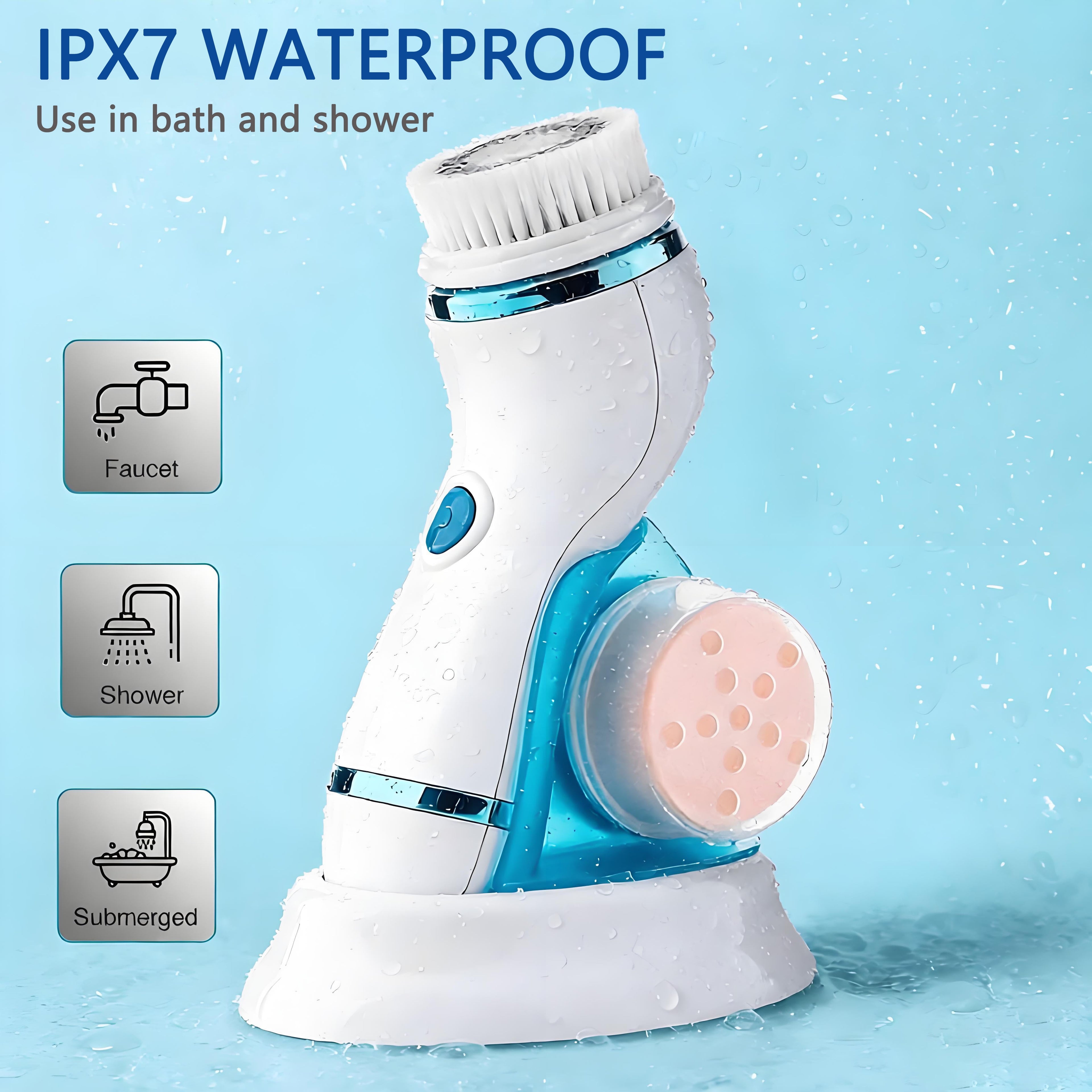 Facial Cleansing Brush Waterproof Heads,Electric Face Spin Brush for Exfoliating,Oil makeup, Pores Massaging and Deep... - Image 4