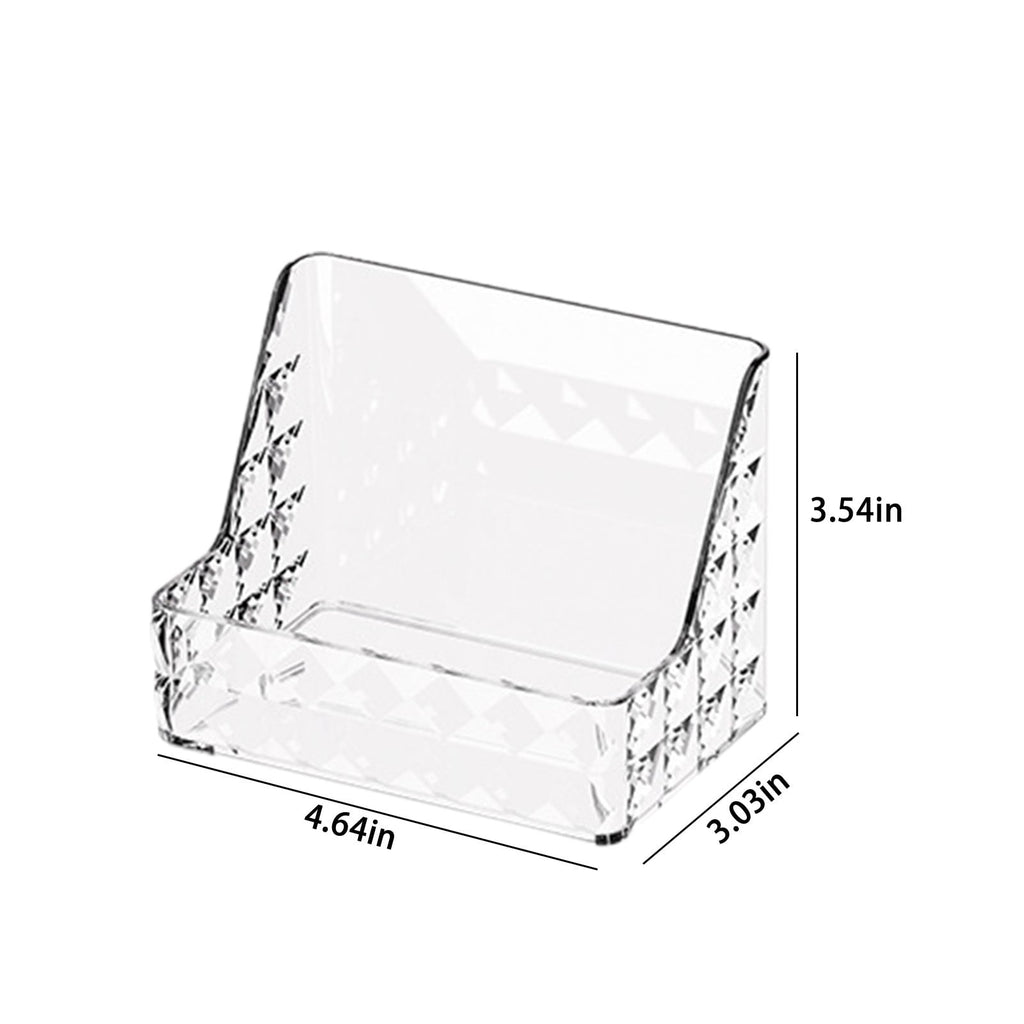 Makeup Organizer for Vanity Plastic Crystal Skincare Organizer Box White Bathroom Cosmetic Display Cases for Dresser ... - Image 3