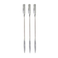 Pro Stainless Steel Cosmetic Makeup Spatulas & Stirring Rod Tools | Set of 3 - Tapered/Scoop 7 "