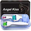 4 in 1 Derma Roller for Face and Body - Titanium Microneedling Roller Kit - 300/720 Needles 0.25mm,1200 Needle 0.3mm