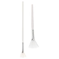 Beauty Face Brush Aluminum Handle for Skincare Application 2Pcs