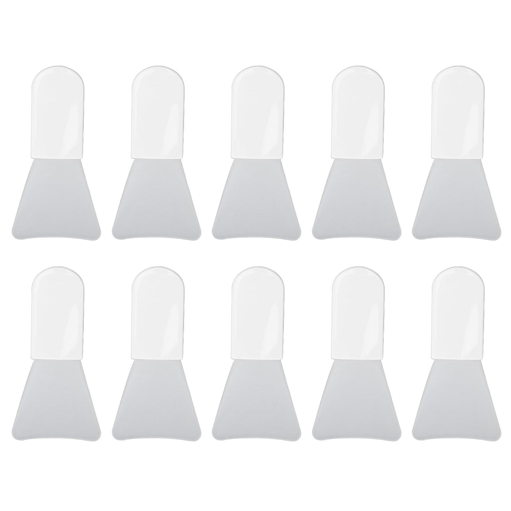10pcs Silicone Facial Mask Applicator Set, Mini White Soft Mask Brush for Mud Mask, Eye Mask, Body Lotion, Short Hand...