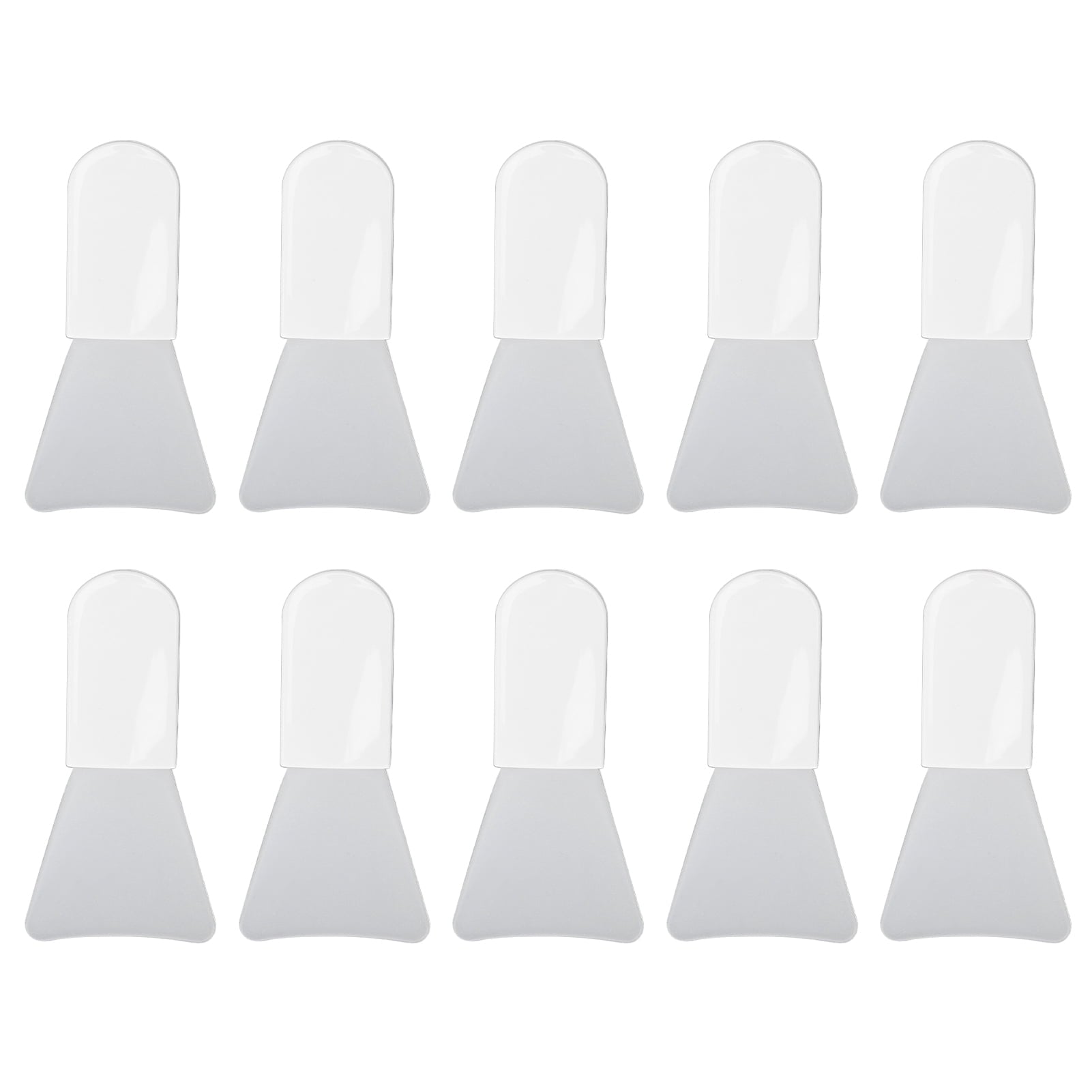 10pcs Silicone Facial Mask Applicator Set, Mini White Soft Mask Brush for Mud Mask, Eye Mask, Body Lotion, Short Hand...