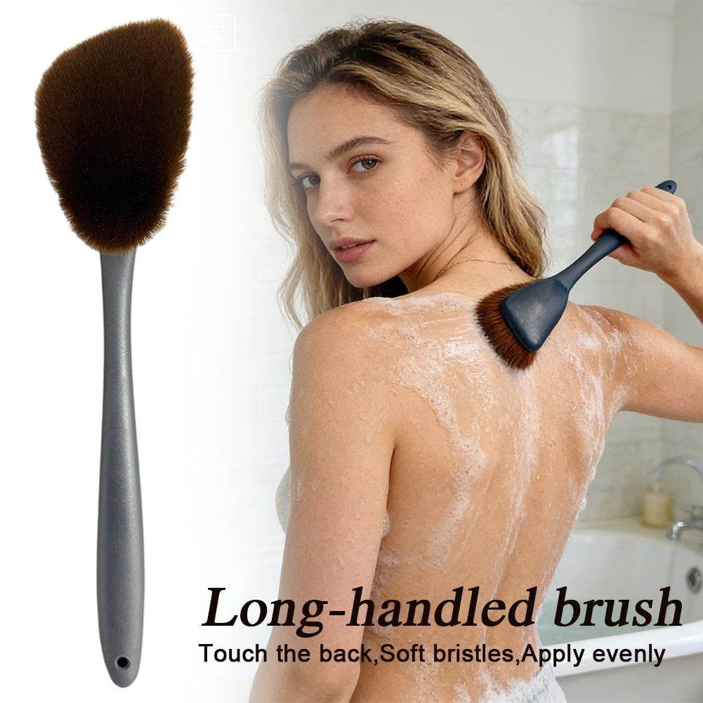 Back Applicator Brush for Lotion & Self Tanner, Long Handle Body Cream Applicator Tool, Easy Reach Back Lotion Applic...