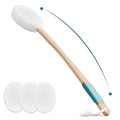 Back Lotion Applicator with 4 Replaceable Pads,Lotion Applicator for Back Self Elderly,Women,Sunscreen Applicator for Cream with 17" Curved