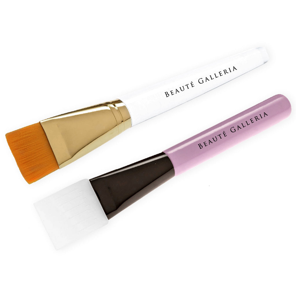 Beaute Galleria Facial Mask Brush Tool, for Clay Mud Charcoal Face and Neck Mask, Mess-Free DIY Home Spa Applicator (Silicone Brushes and Sy