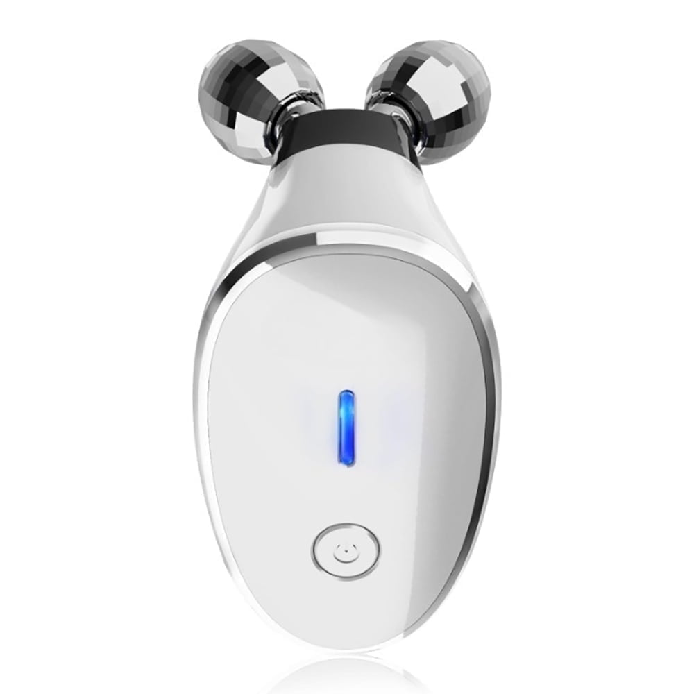 BeautifyEase 5-in-1 Microcurrent Facial Massager Roller, Face Lifting Device, White