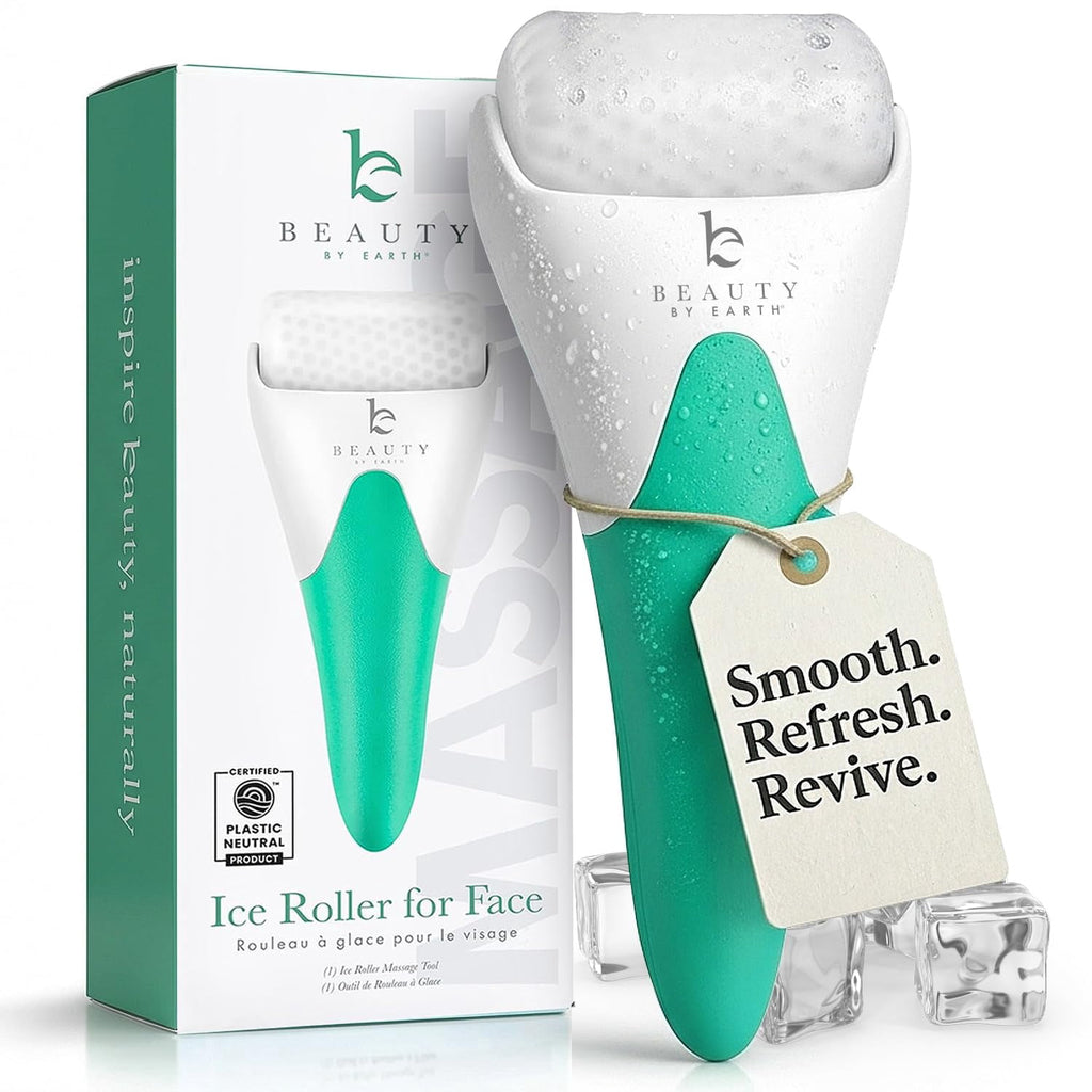 Ice Roller Face Massager - For Face & Eye Puffiness Relief, Ice Cold Rollers for Face & Eyes, Face Roller to Reduce P...