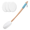 BinKFF Back Lotion Applicator with 3 Replaceable Pads, Lotion Applicator for Back Self Elderly, Women, Applicator for Cream with 17.5" Curve