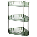 3-Tier Corner Bathroom Counter Organizer, Plastic Makeup Skincare Organizers Storage Countertop, Sink Vanity Trays Pe...