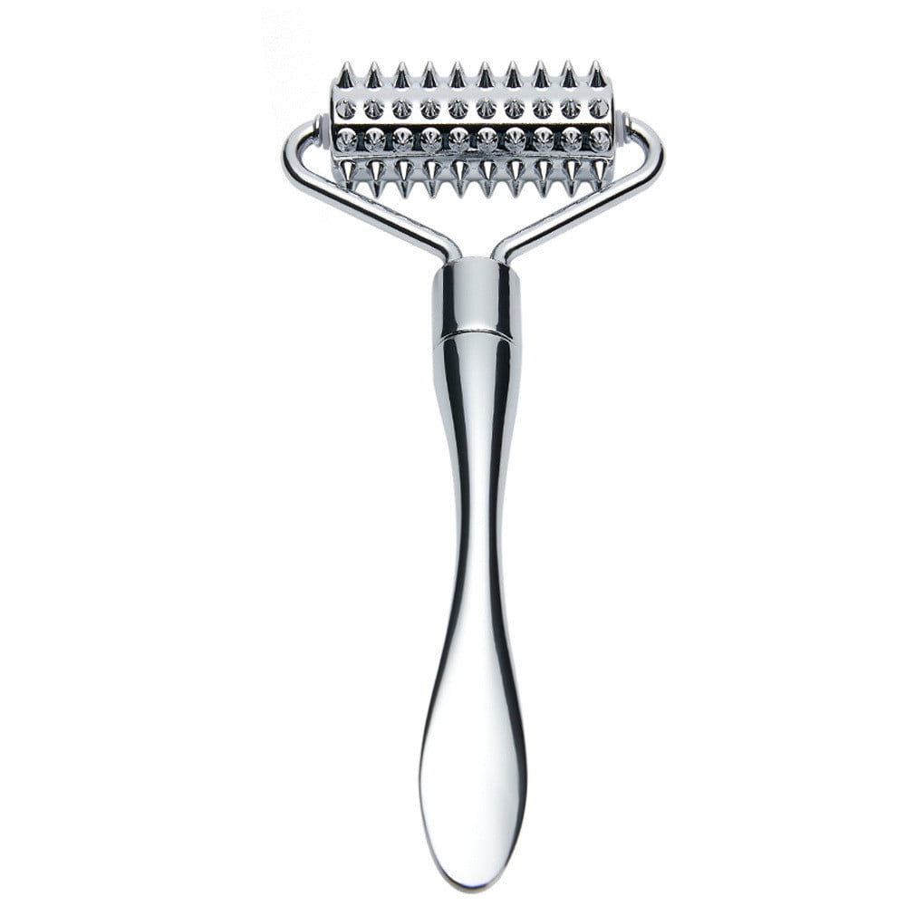Acupressure Massage Roller for Hands and Face - Stainless Steel Face Massage Roller - Versatile Face Massager for Dee...