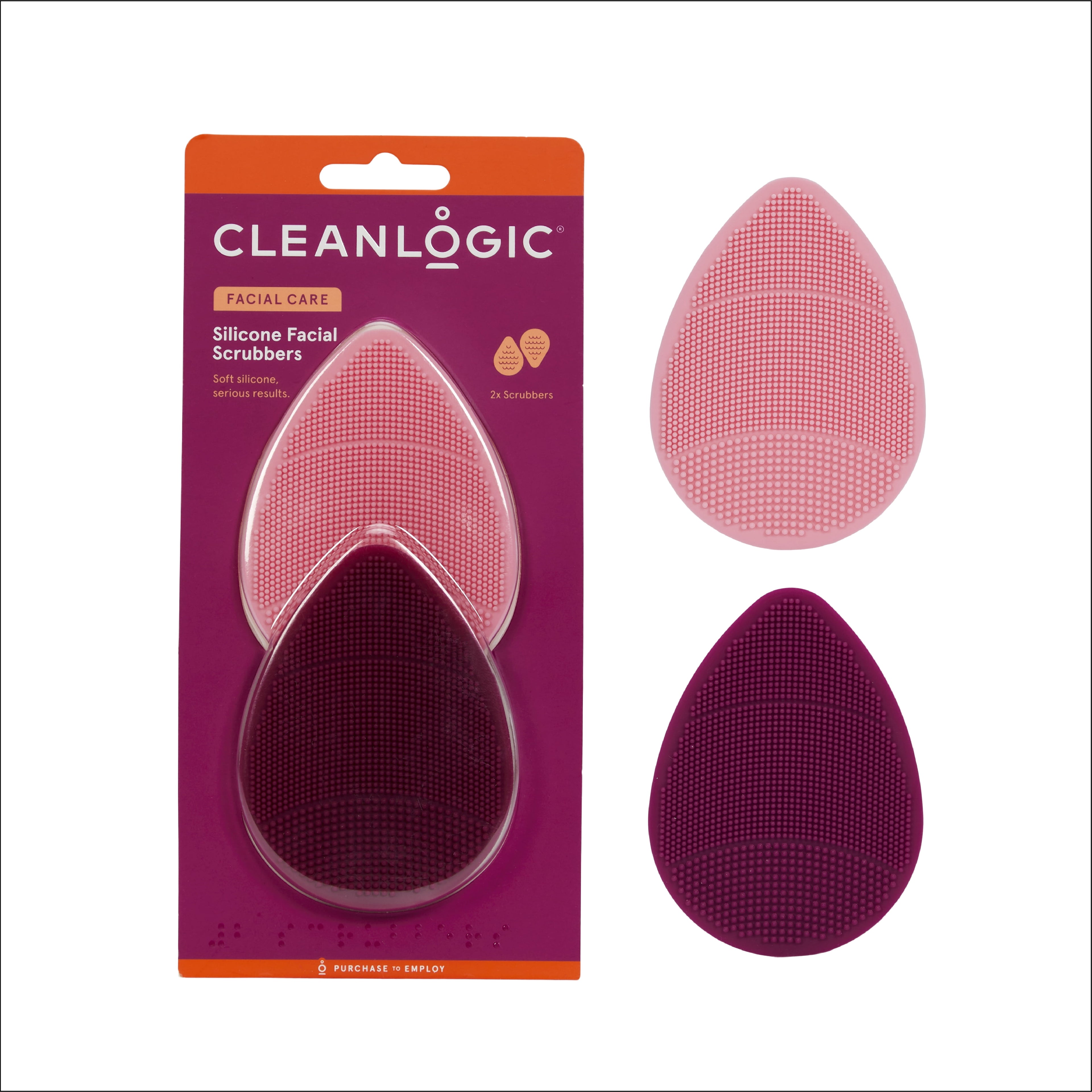 Silicone Facial Scrubbers (2 pack)