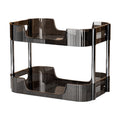 Clear Acrylic Cosmetic Organizer, 2-Layer Bathroom Vanity Storage Shelf, Skincare Perfume Display Rack, Desktop Makeu...