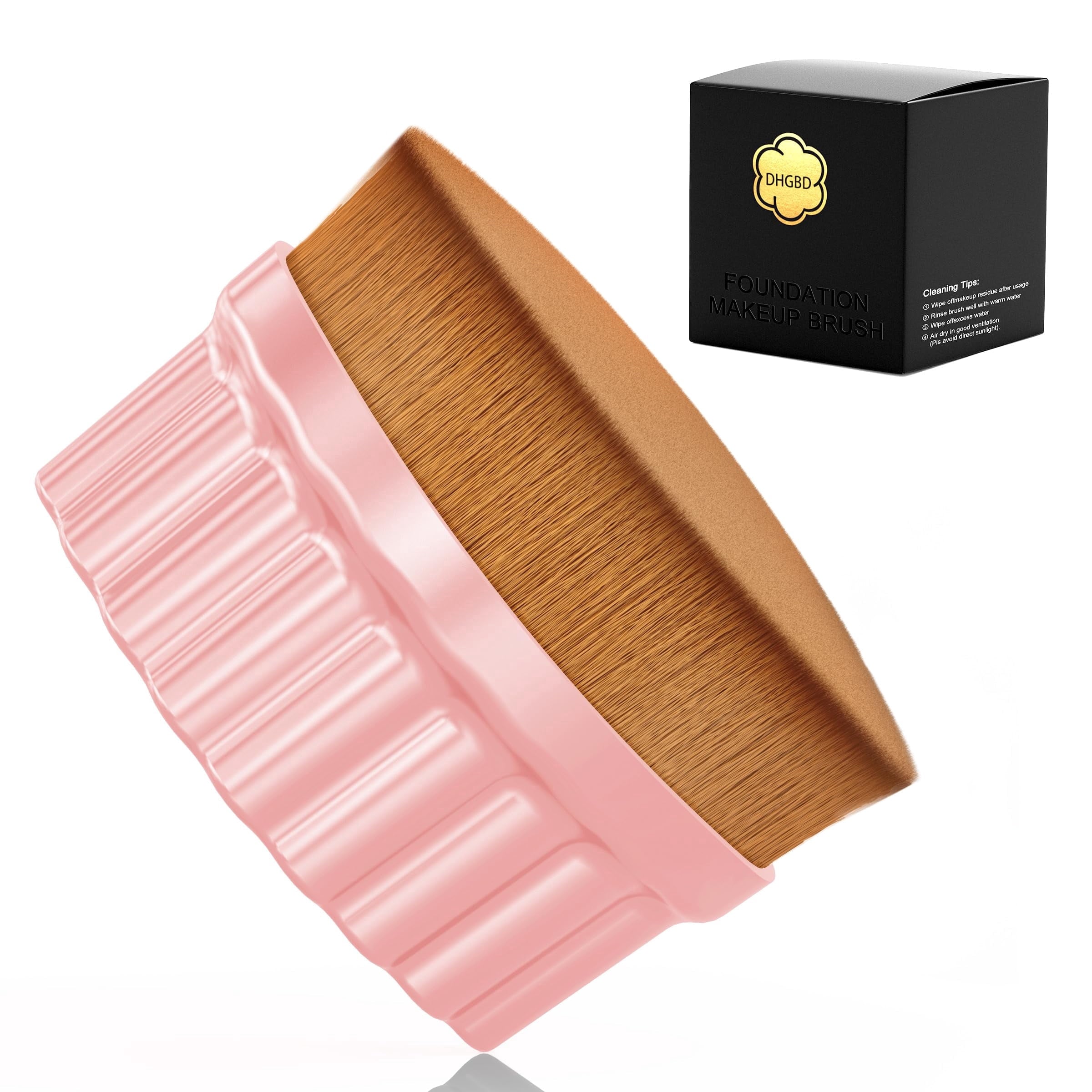DHGBD Foundation Makeup Brush, Flat Top Kabuki Brush for Face & Bodycare Application, Dense Makeup Blush Brush for Bl...