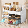 Makeup Organizer with Drawers for Vanity, Spacious Cosmetic Display Case with Makeup Brush Holder, Perfect Vanity Bat...
