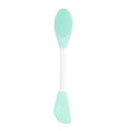 Double Head Silicone Facial Cleansing Tool for Deep Pore Exfoliation and Massage with Soft