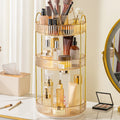 Toiletry Storage Box, Rotatable Desktop Makeup Organizer, Multi-Layer Skin Care Product Rack, Lipstick Brush Holder