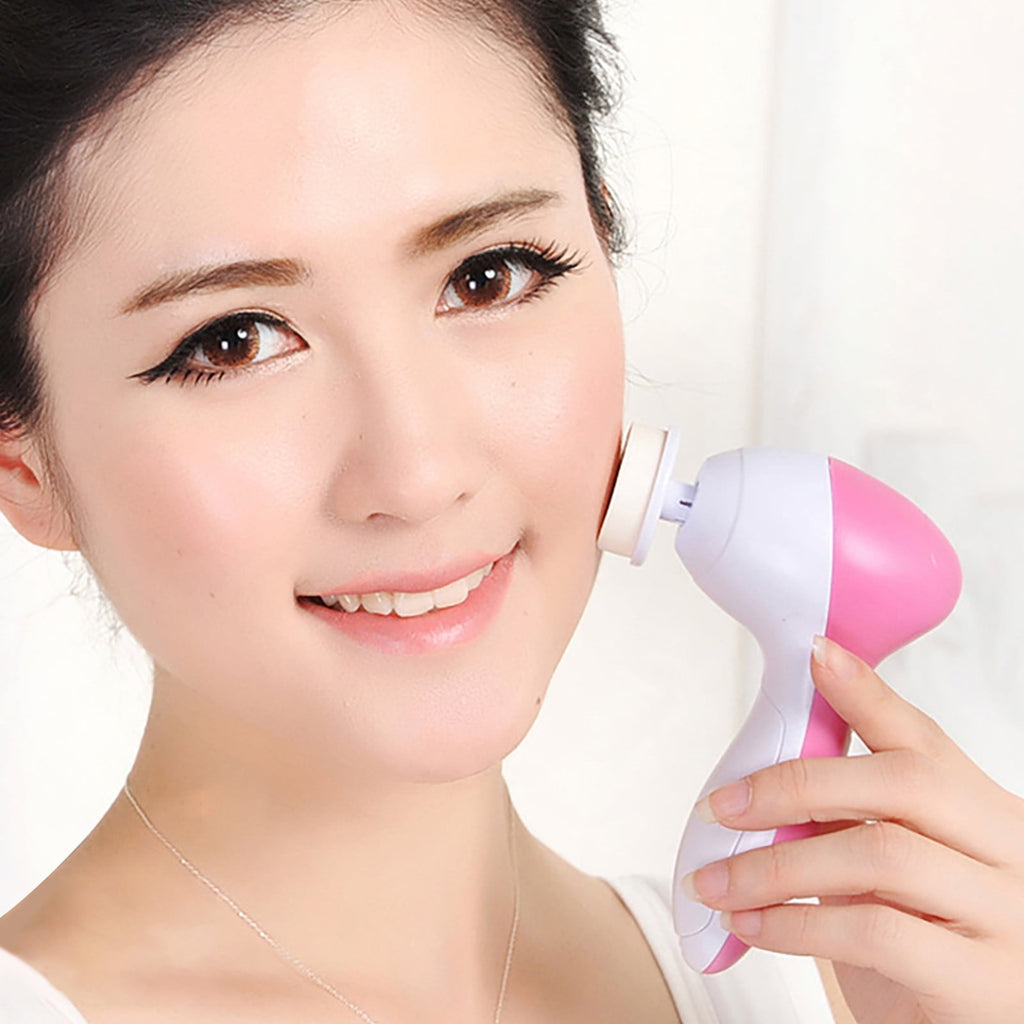 Electric Chargeable Face Cleansing Brush Tools Deep Facial Clean Instrument Skin Massage Firming Rechargeable Facial Cleansing Spin Brush Wa