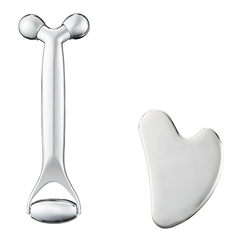 Gua Sha and Face Roller, 2 Piece