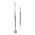 Stainless Steel Blackhead And Whitehead Skincare Tool Duo, 2 Piece Set
