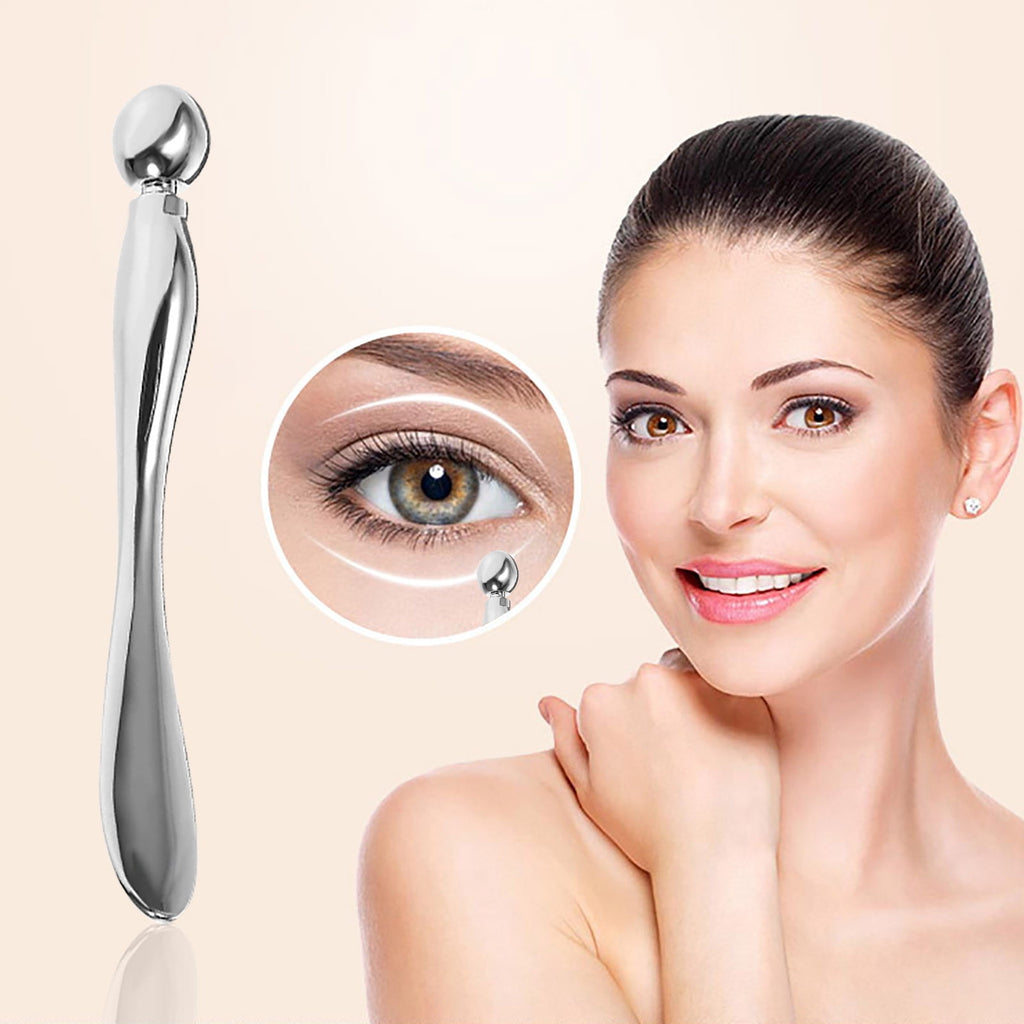 Metal Wand Spatula Face Roller, Dual-Ended Beauty Massage Tool for Skin Care Anti-Swelling