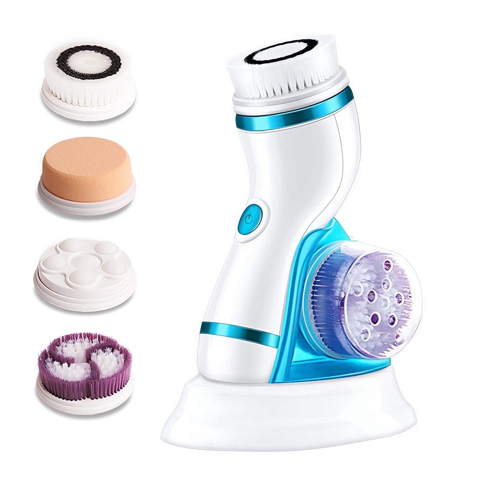 Facial Cleansing Brush Waterproof Heads,Electric Face Spin Brush for Exfoliating,Oil makeup, Pores Massaging and Deep...