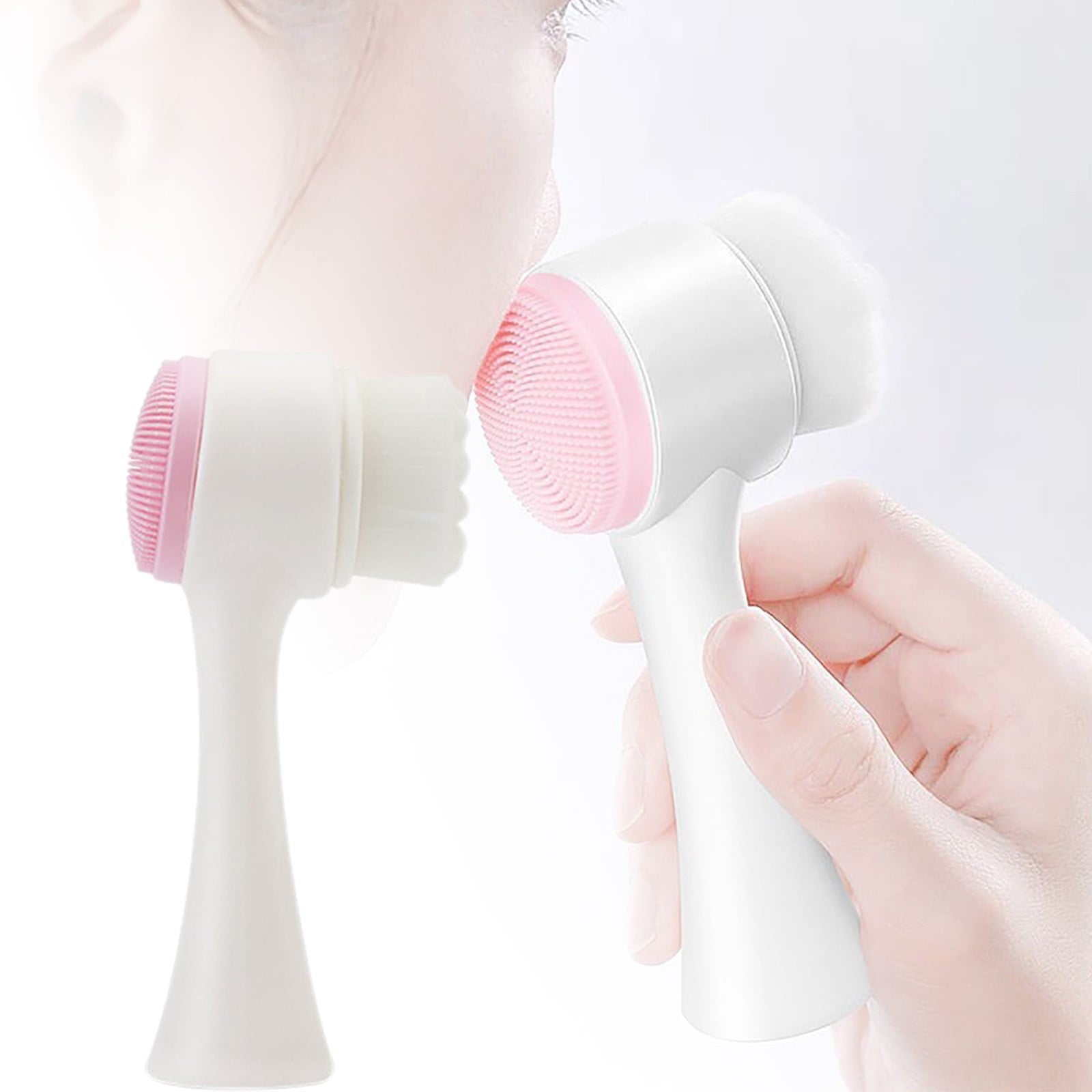 Facial Cleansing Brush Action Face Scrubber Tool For Deep Pore Cleansing And Gentle Exfoliating Skin Care Routine